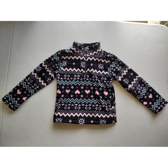 Children's place black fleece sweater size‎ 4 - Picture 1 of 5